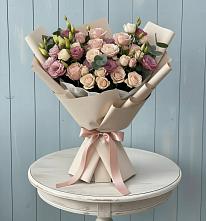 Букет цветов из:  Розы и Лизиантусы #REPLACE_PRED# Бокино