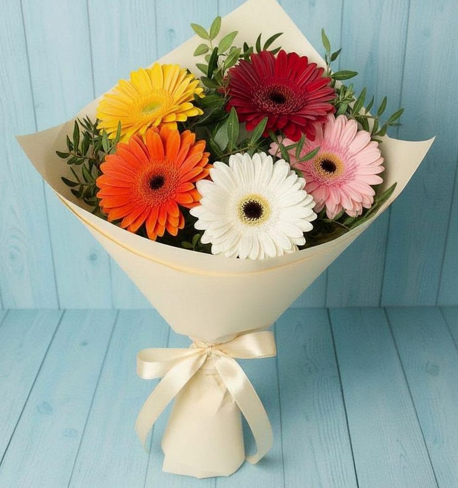 Букет цветов из: Герберы в Бокино
