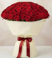 Букет 101 Красная роза Милано в Бокино