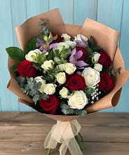 Букет цветов из:  Розы и Альстромерии #REPLACE_PRED# Бокино