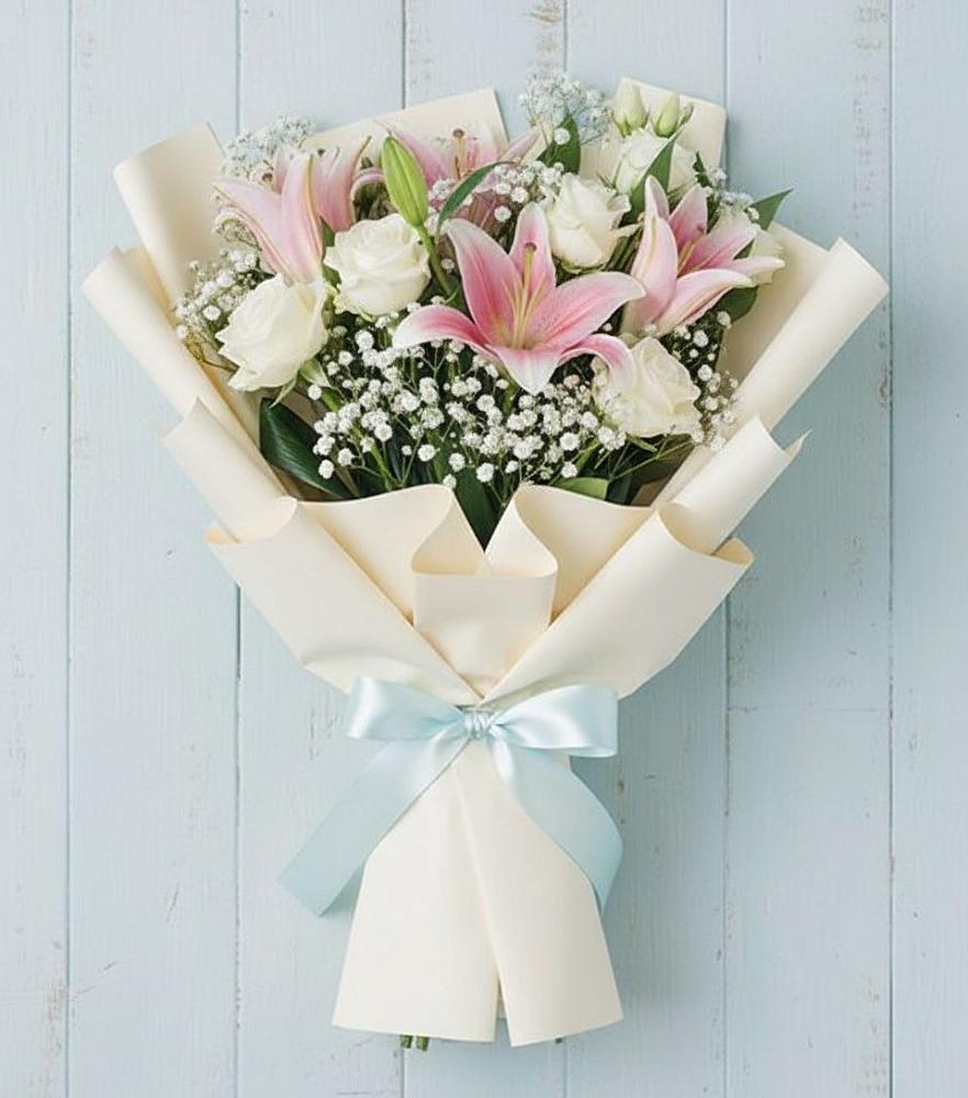 Букет цветов из: Лилии в Бокино