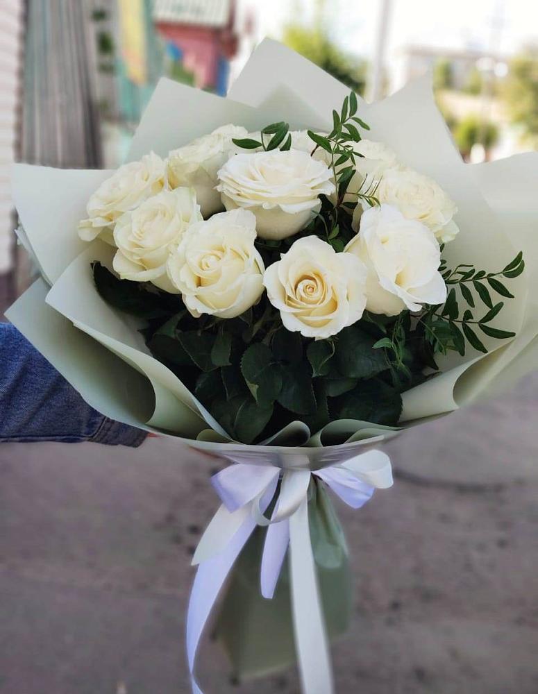 Букет Белые розы Проуд в Бокино