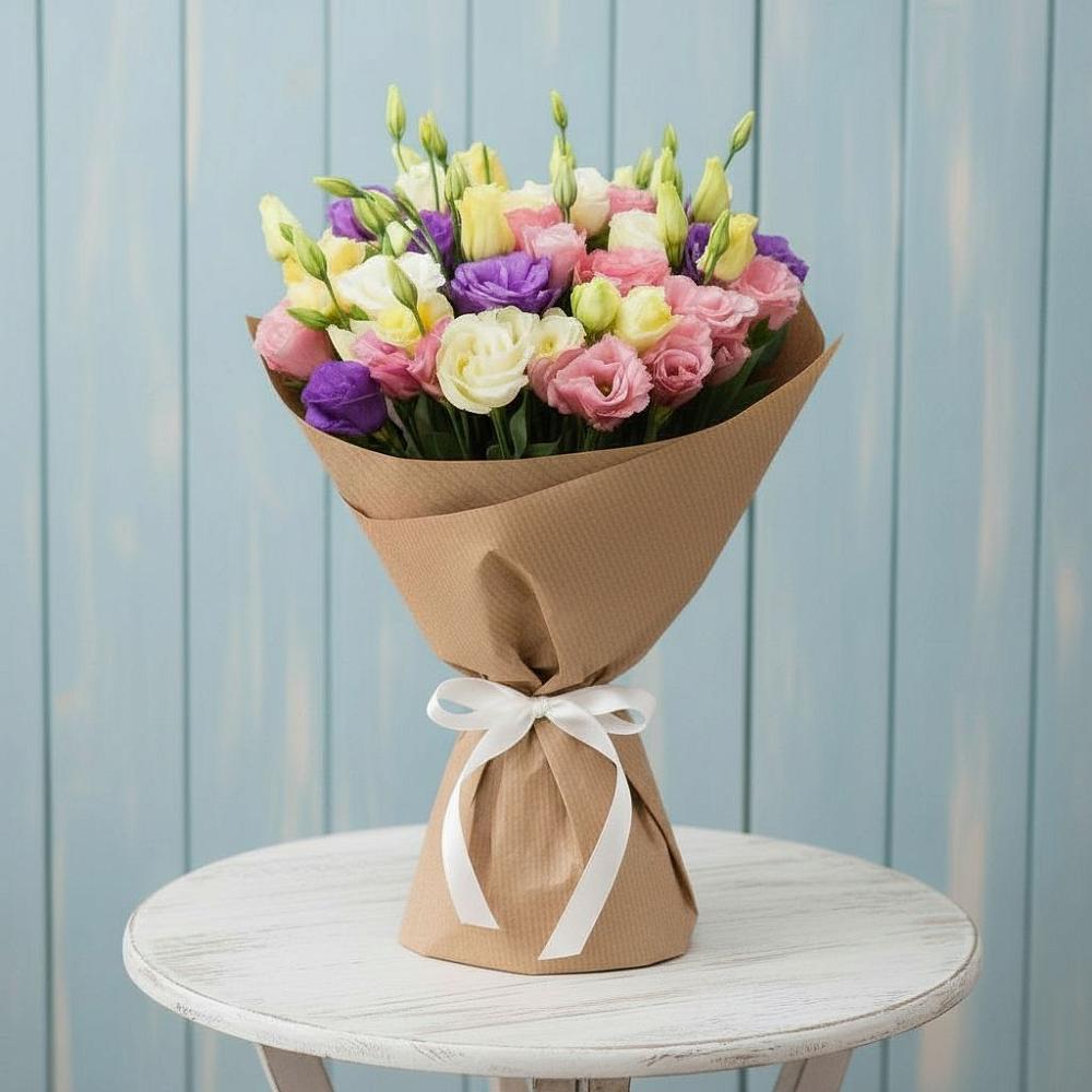 Букет цветов из: Лизиантусы в Бокино