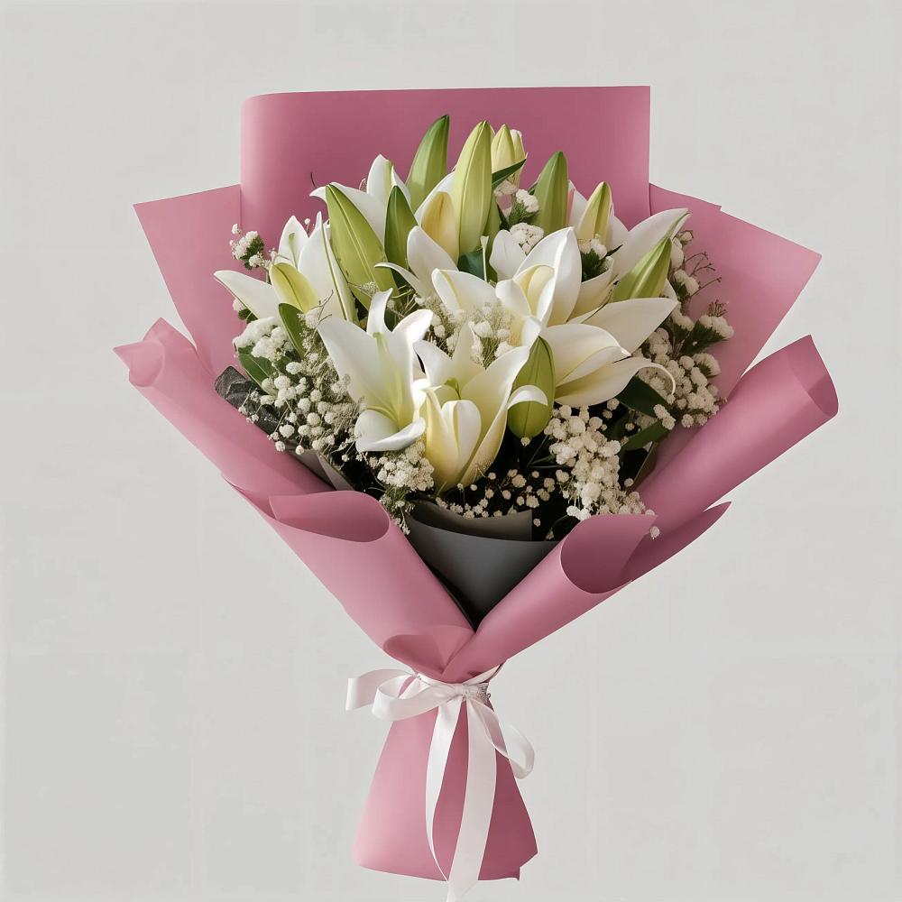Букет цветов из: Лилии в Бокино