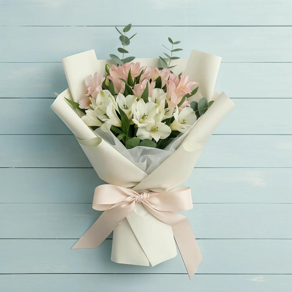 Букет цветов из: Альстромерии в Бокино