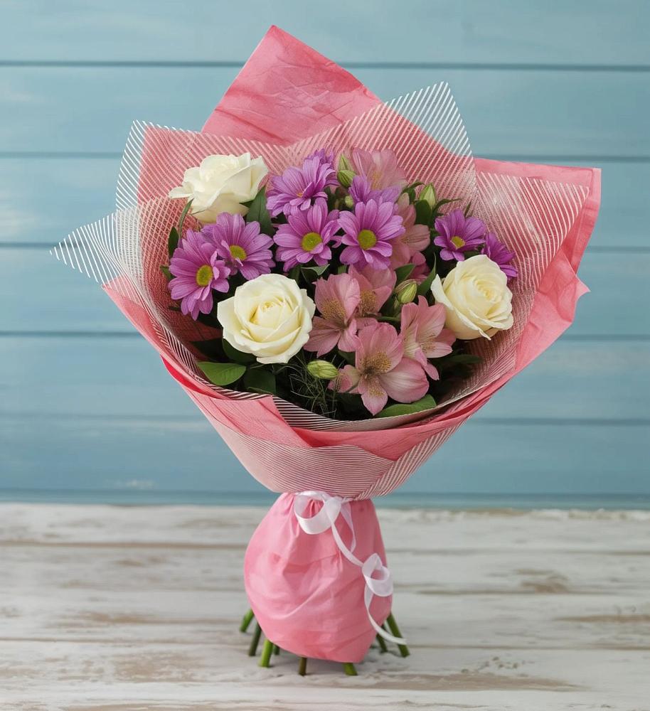 Букет цветов из: Герберы в Бокино