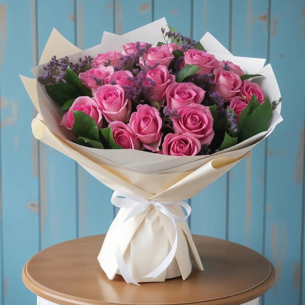 Букет цветов из: Розы в Бокино