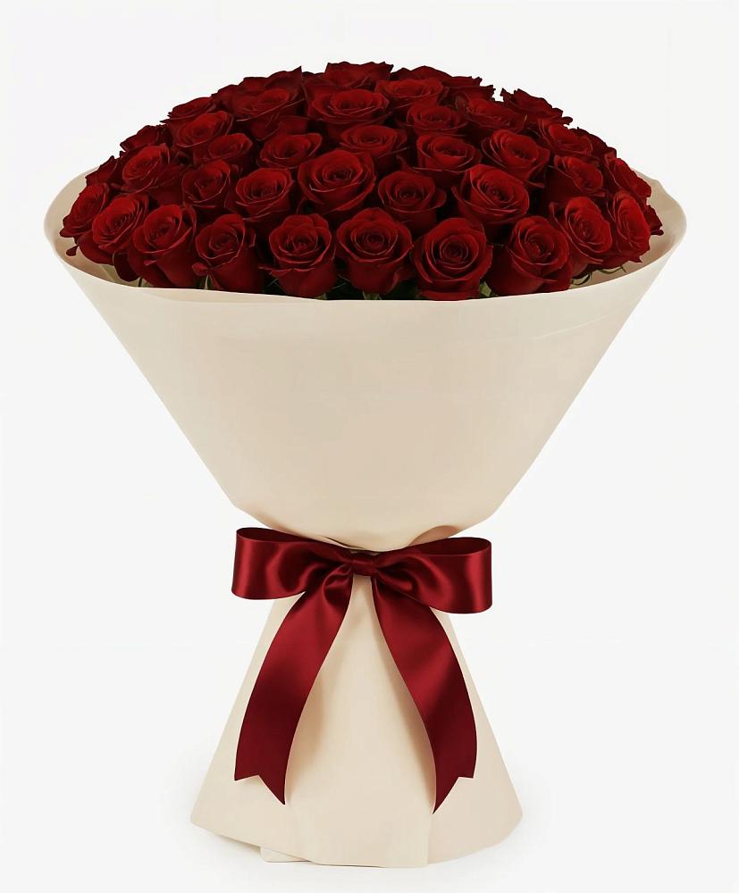 Букет 101 Бордовая роза Блэк Бакарра в Бокино