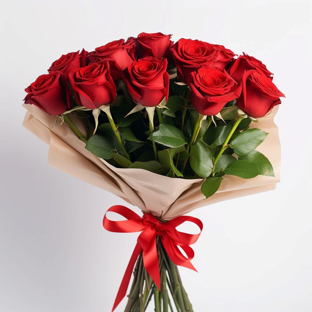 Букет 11 Красных роз Эдлесс Лав в Бокино